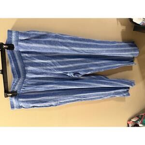 Old Navy Women's Casual Blue Striped Pants with Comfort Waistband XXL